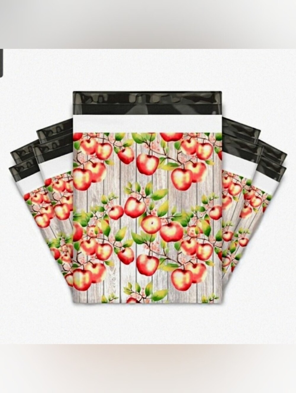 NEW 10x13 Polymailers (25X) - Apple Print